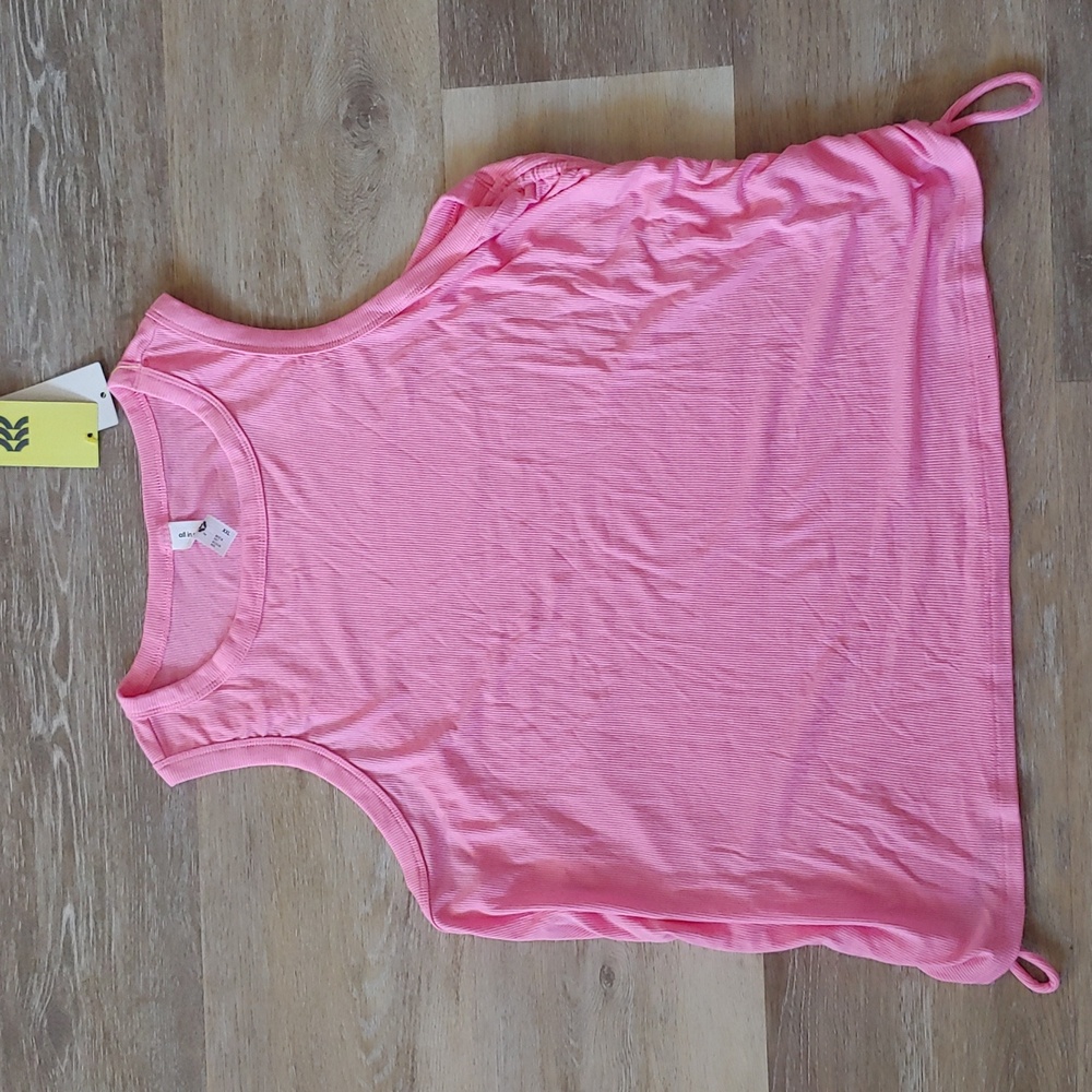 NWT All in Motion Women's Side Cinch Tank Top Pink Size XXL